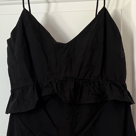 Francesca’s Mi Ami Black Eyelet Mini Dress Size Small - Picture 2 of 8